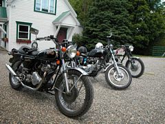 Three British Motorcycles