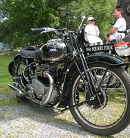 Photo of a 1946 Arial Square Four motorcycle