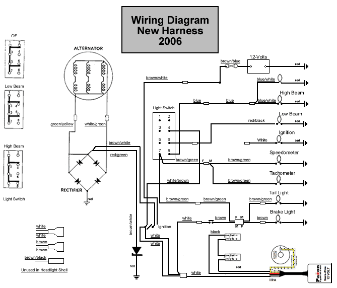 Custom wiring diagram for Triumph 650 motorcycle with Pazon electronic ignition upgrade