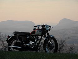Photo of motorcycle on Burke Mountain