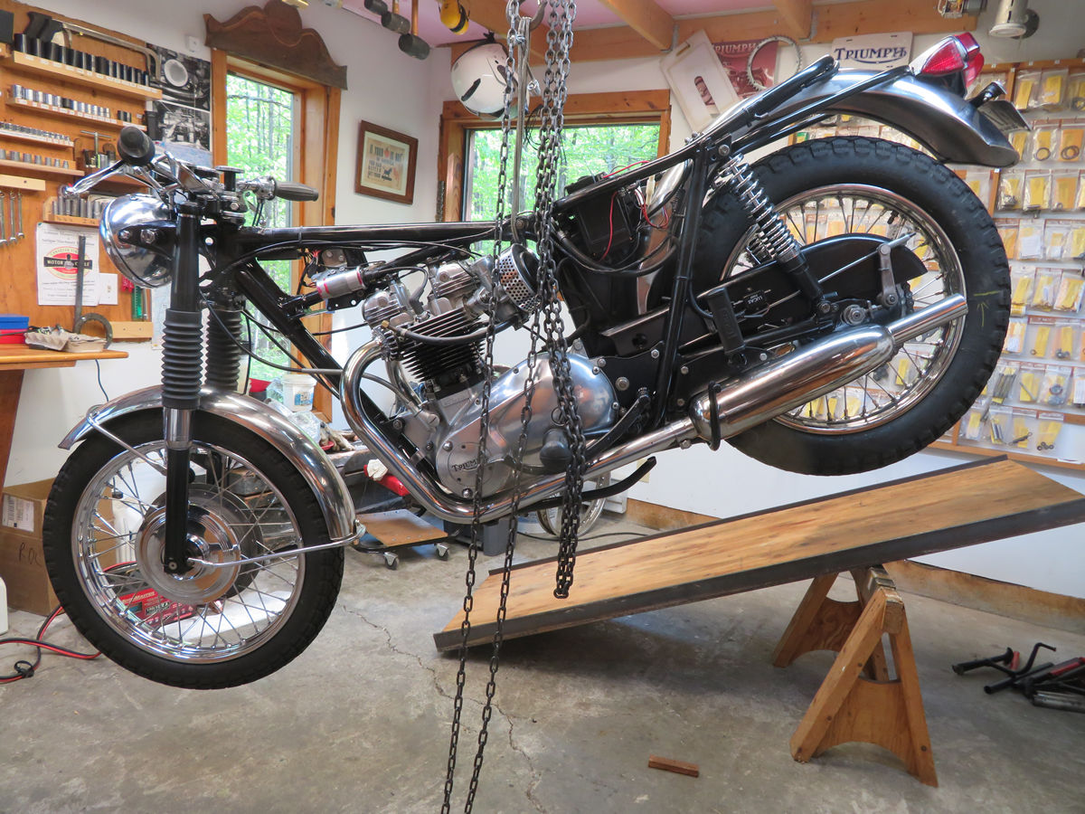 Motorcycle table assembly